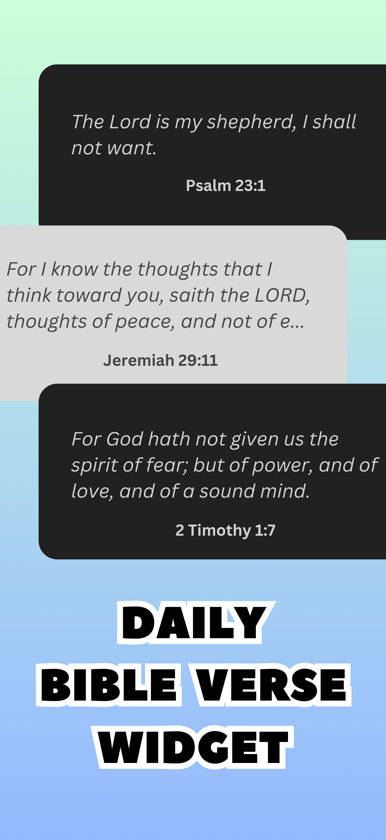 Daily Bible Verse Widget screenshot
