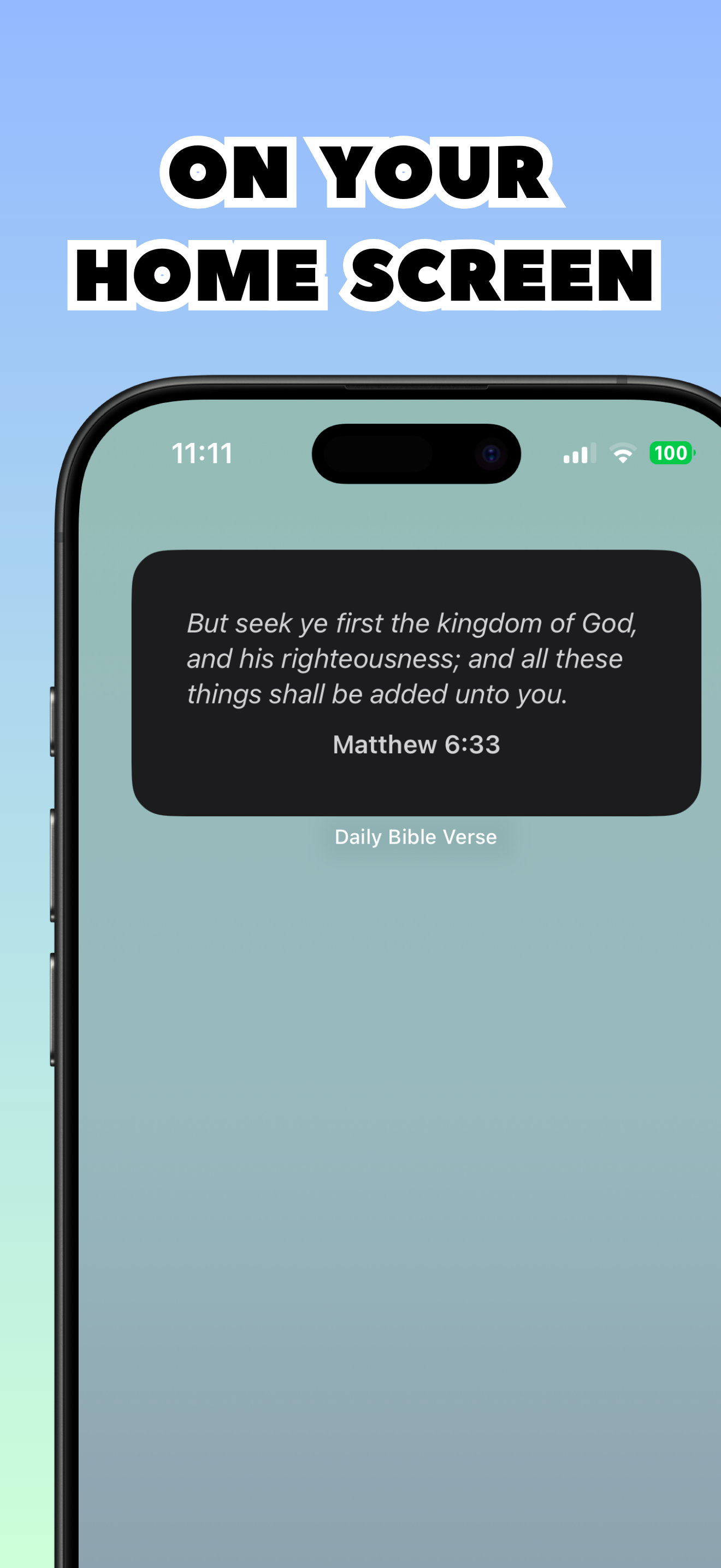 Daily Bible Verse Widget screenshot