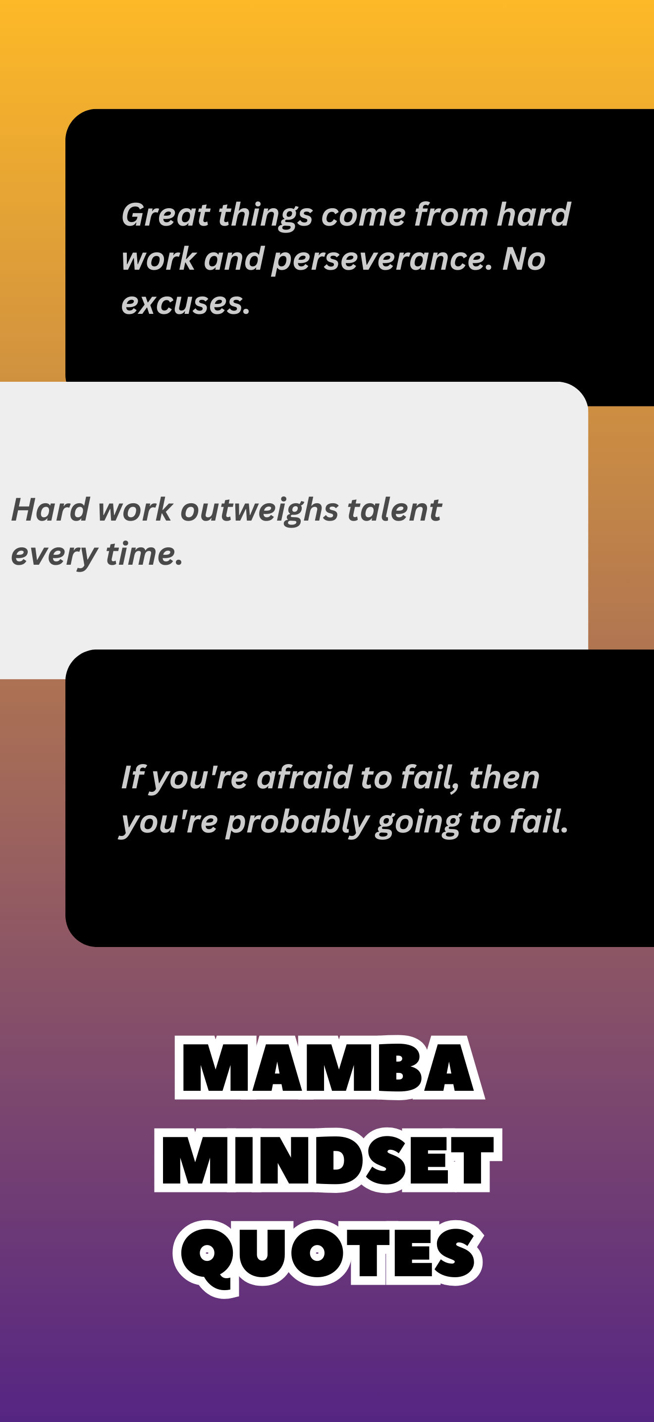 Mamba Mindset Quotes screenshot